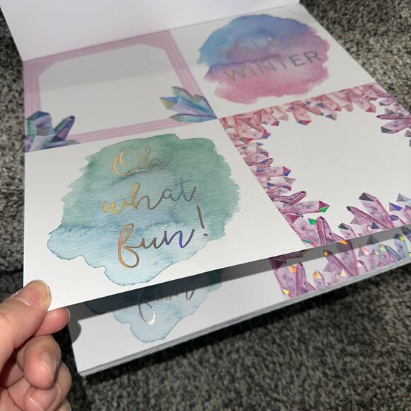 PRISM MAGIC Winter Snowflakes Metallic Accent 12x12" Paper Pad 48 pages/sheets - Picture 3 of 6